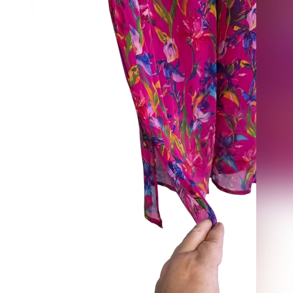 INC International Concepts Floral Wide Leg Pants Size XL - Picture 3 of 7